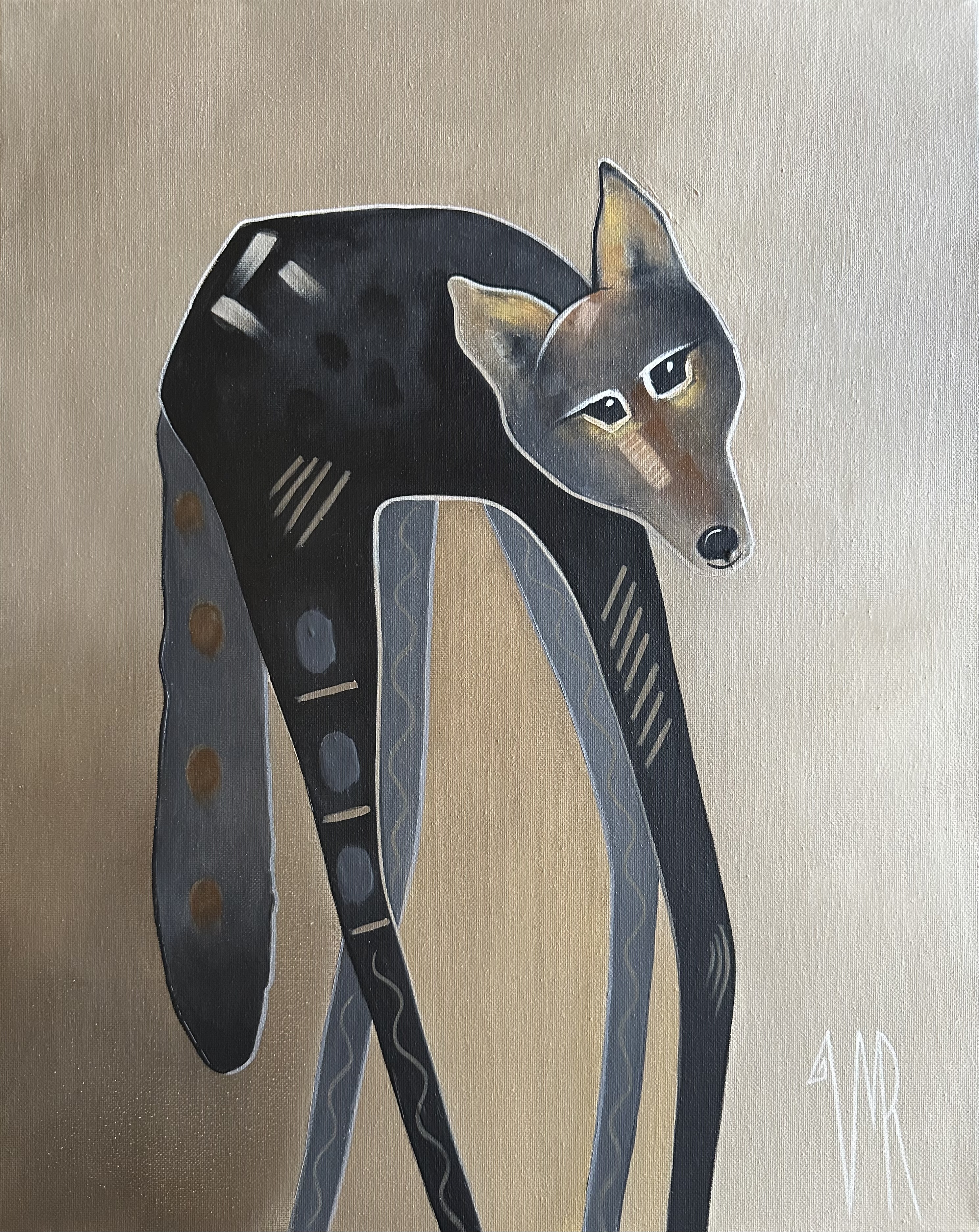 Black Coyote by Virginia Maria Romero